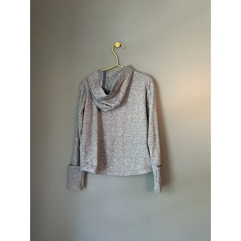 Athleta Girl Blue‎ Hooded Shirt With Thumb holes